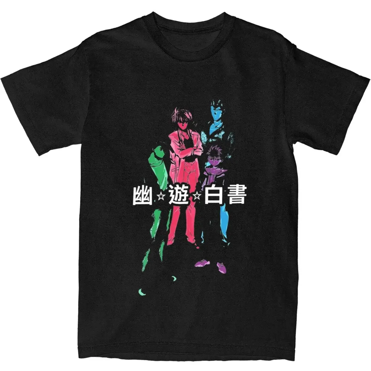 Moda Yu Yu Hakusho Aku No Mazoku T Shirt mężczyźni kobiety 100% koszulki bawełniane koszula odzież z nadrukiem