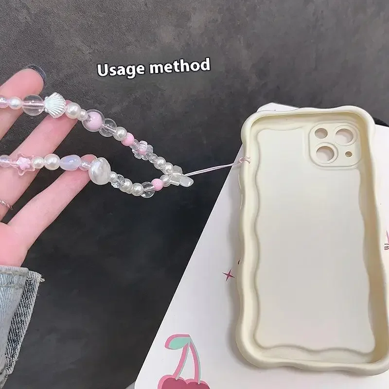Pink Fish Tail Mobile Phone Chain Star CCD Pendant Bow Camera Accessory for Women Girls Fashionable Phone Accessories
