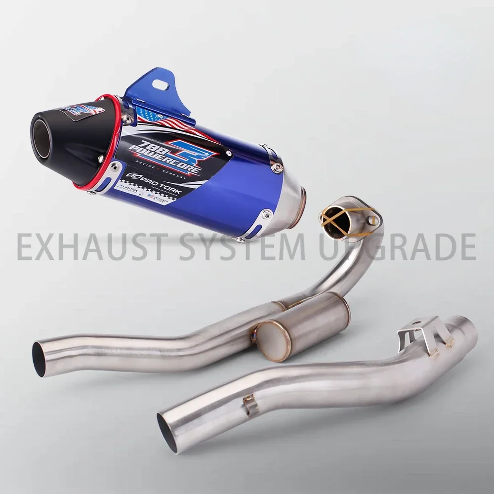 Motorcycle Exhaust Muffler + front link pipe tubo escape moto system For Honda CRF150F CRF230F 2003-2016 CRF150 CRF230 CRF250