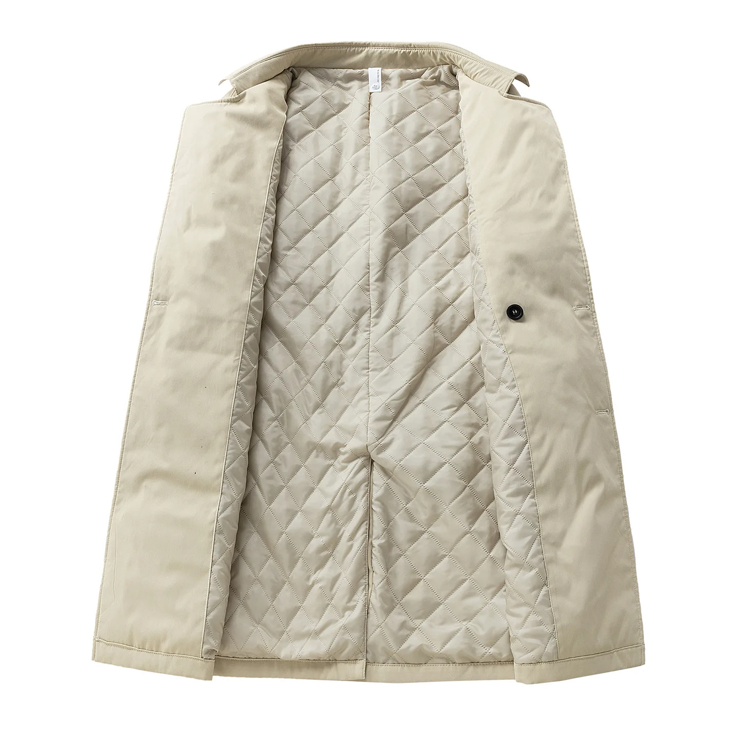 معطف طويل للرجال جديد لعام 2025، معطف غير رسمي كبير الحجم بطية صدر السترة، ملابس خارجية فضفاضة مناسبة للربيع والخريف، أزياء ملابس الشارع للشباب