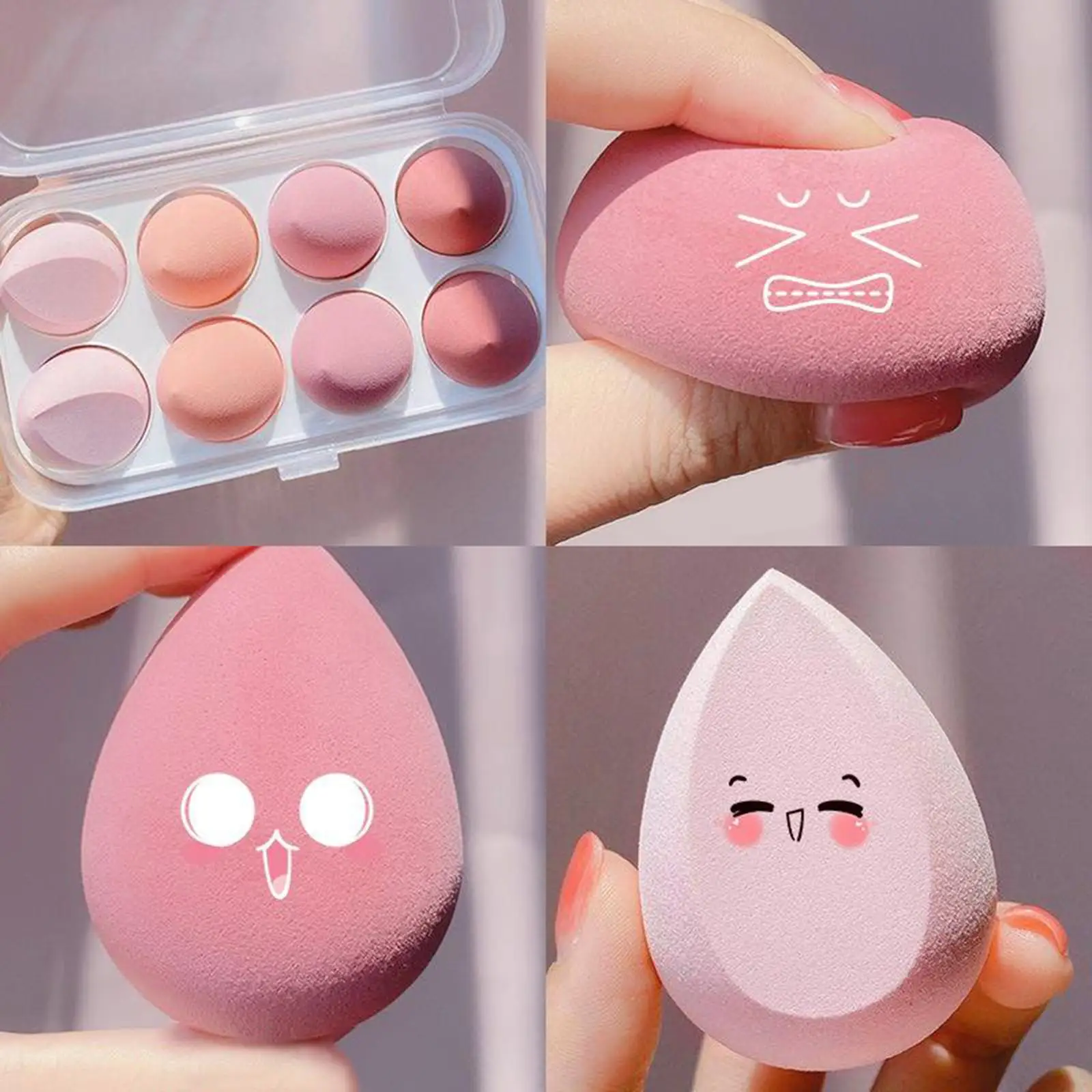 8x Gąbka do makijażu Concealer Cosmtics Puff Lateks-kosmetyki, ,
