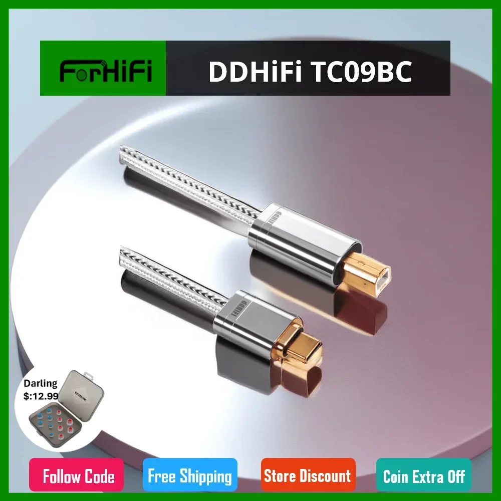 

DD ddHiFi TC09BC (USB-C to USB-B) HiFi Audiophile Cable with Double Shielded Structure and Noticeable Sound Quality Improvement