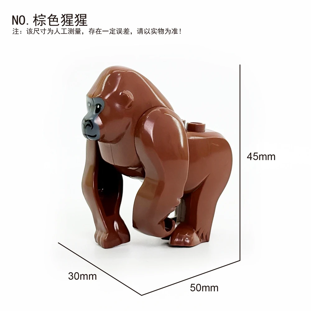MOC City Tier-Bausteine Meerestier Killerwal Figuren Zoo-Set Zubehör Bausteine Kinderspielzeug Geschenk – Detail 22