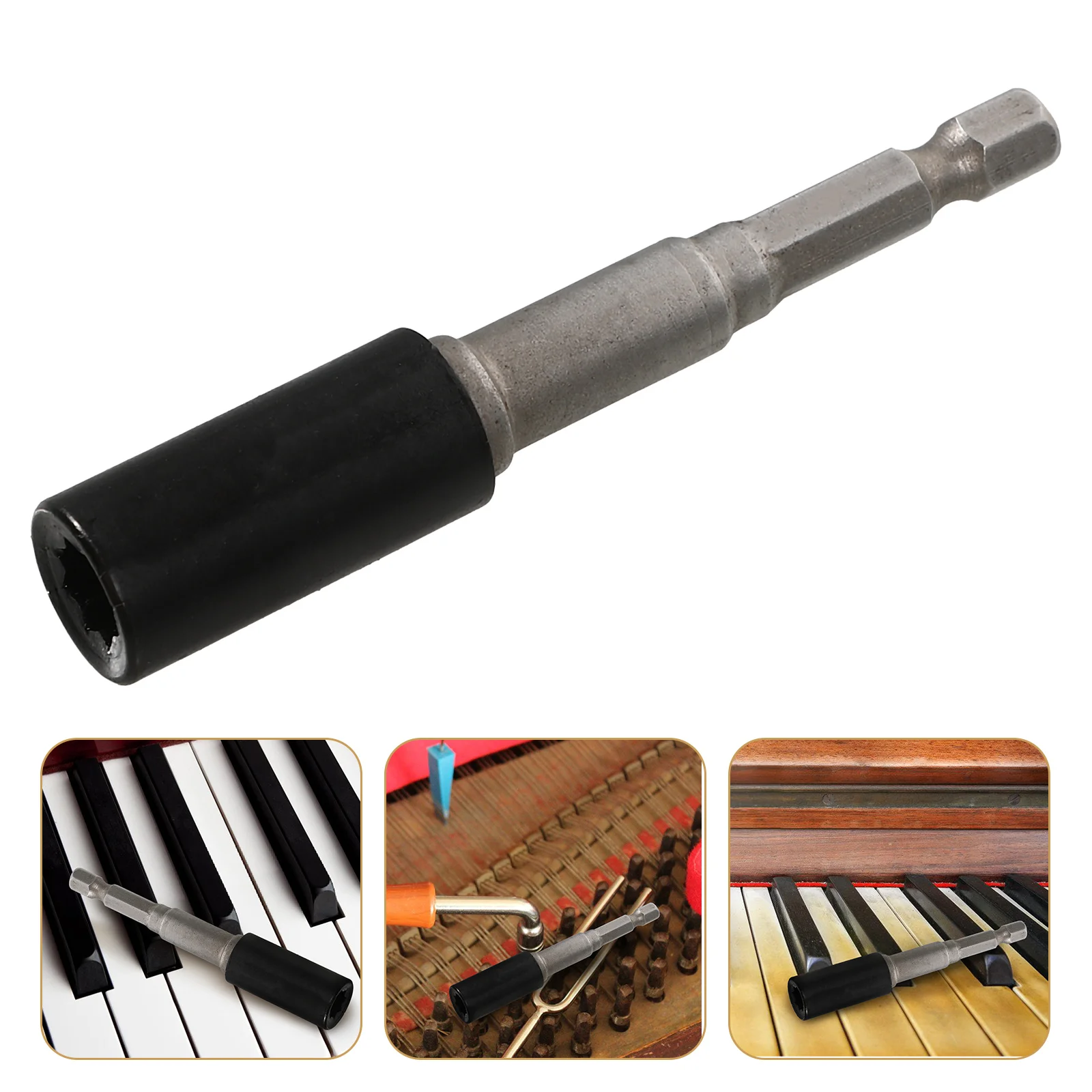 

Piano Tuning Spanner, String Peg, Electric Drill Eight-Way Spanner Convenient Piano Tuning Pin Removal Tool Power Piano Tuning