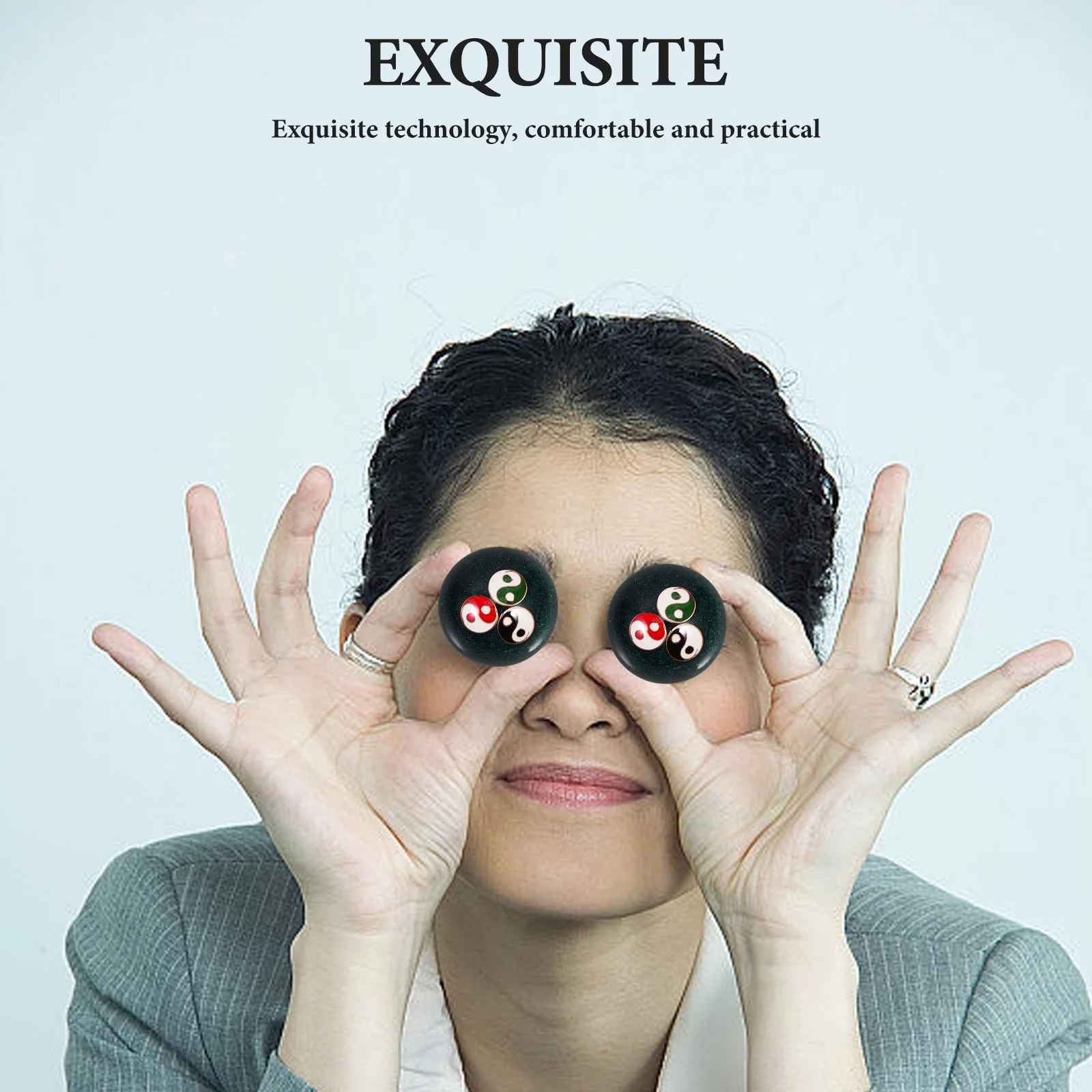 

2Pcs Chinese Massage Balls Hand Training Rolling Tools for Hand Muscle Exercise and Mood Relaxation Smooth Surface Metal