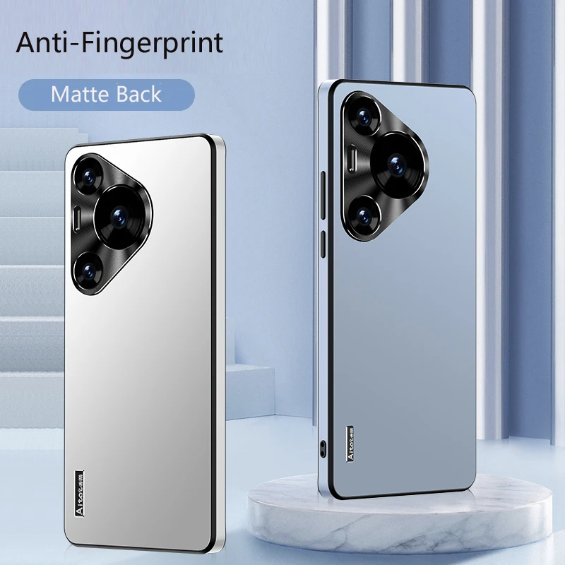 

Luxury Metal Matte Phone Cover Shell for Huawei Pura 70 Pro Pura 70 Ultra Shockproof Resistant Lens Full Protection Case Funda
