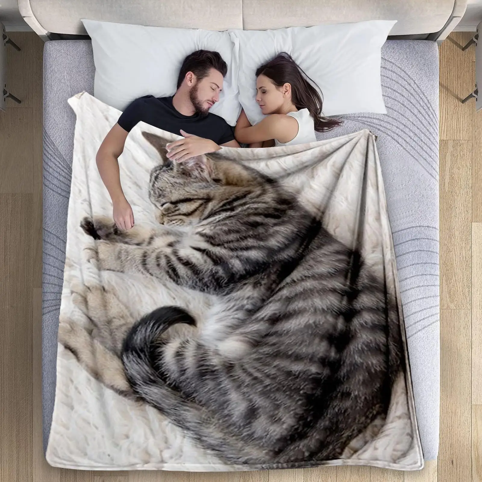 

Throw Blanket For Couch Cute Cat Throw Blankets For Bed Warm Bed Accessories Room Decor For Camping Sofa Farmhouse Bedroom Dorm