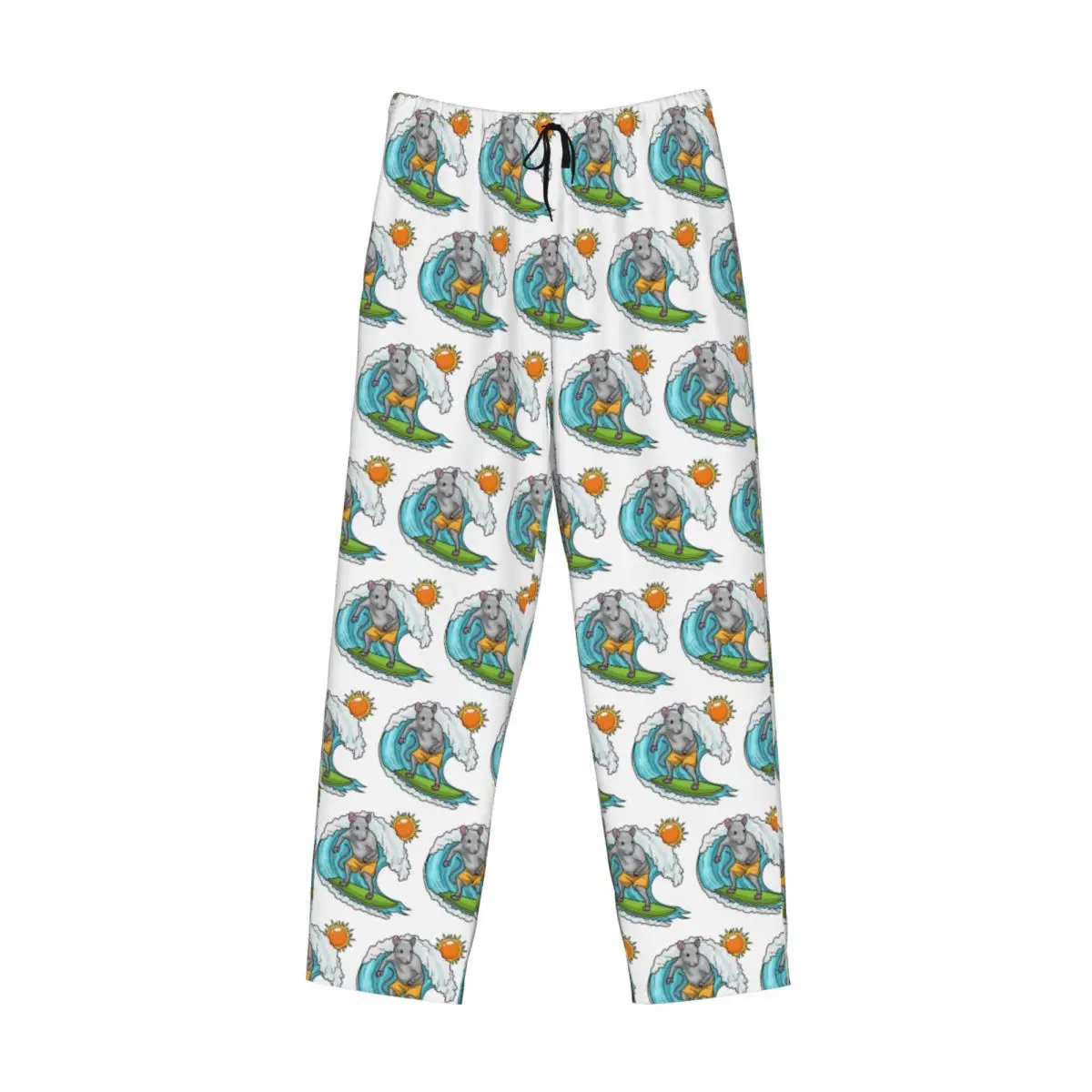 

Летние пижамные штаны для серфинга Rat на заказ, мужская одежда для сна, штаны для сна с карманами