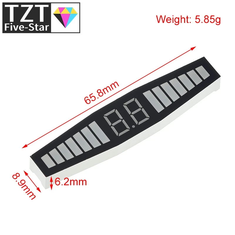 Reversing Radar Display 0.36 Connected Digital Tube LED Seven Segments Gongyang Green/Yellow/Red Three Colors