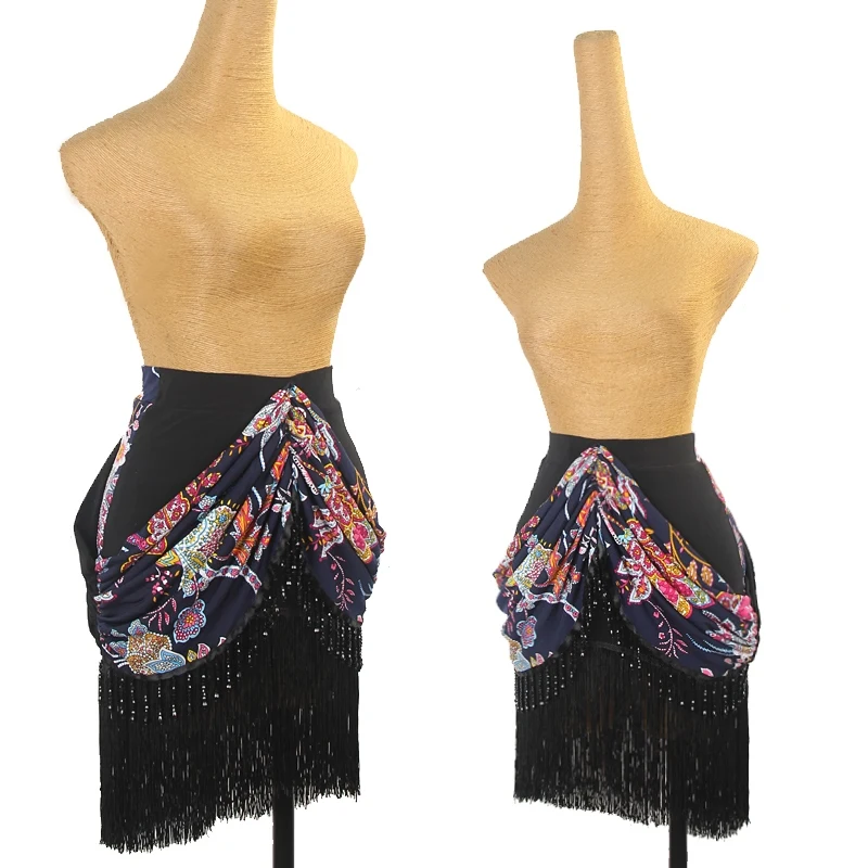 

Fringe Skirt Latin Dance Skirts Irregular Tassel Skirt Practice Clothes Chacha Rumba Tango Dance Adult Female Skirts DQL9755