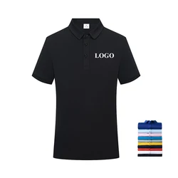 Summer Personalised Polo Shirt for Men Catering Work Clothes for Women Restaurant Hotel Waiter Uniforms Custom Solid T Shirts