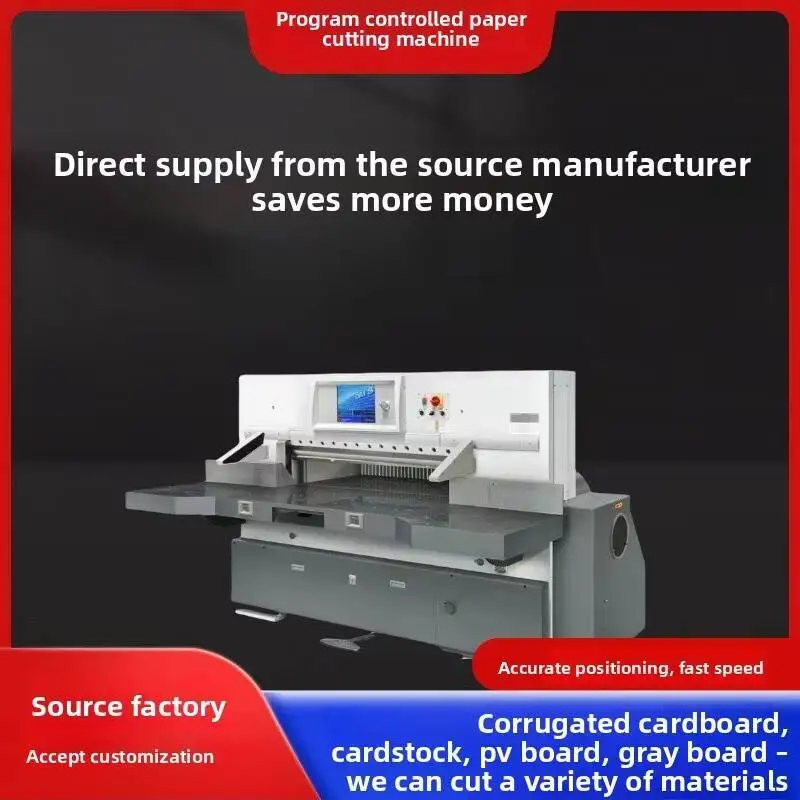 Fully Automatic High-Efficiency Cutting Paper Knife Programmable Cutter M Machine Hydraulic