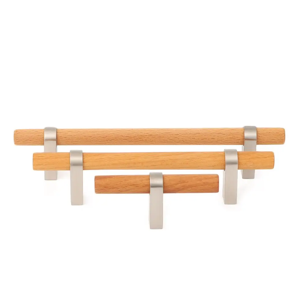 Modern Wardrobe Zinc Alloy Kitchen Door Knob Drawer Pulls Wood Door Handle Cupboard