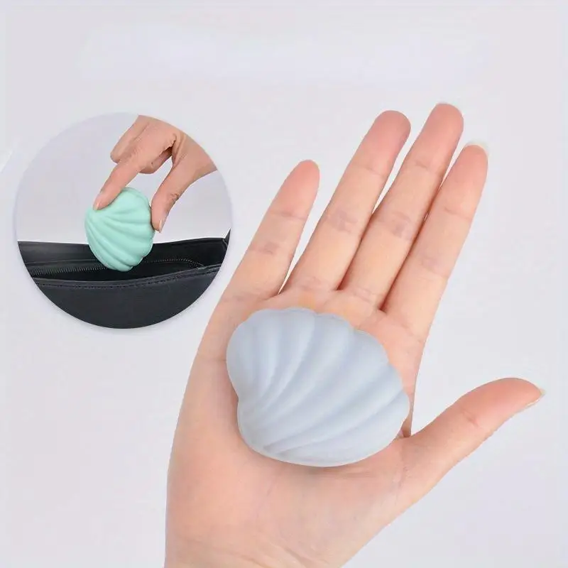 1Pc Shell Shape Pill Organizer Box Portable Travel Medicine Container with Compartments for Pills Jewelry and Small Items Multi