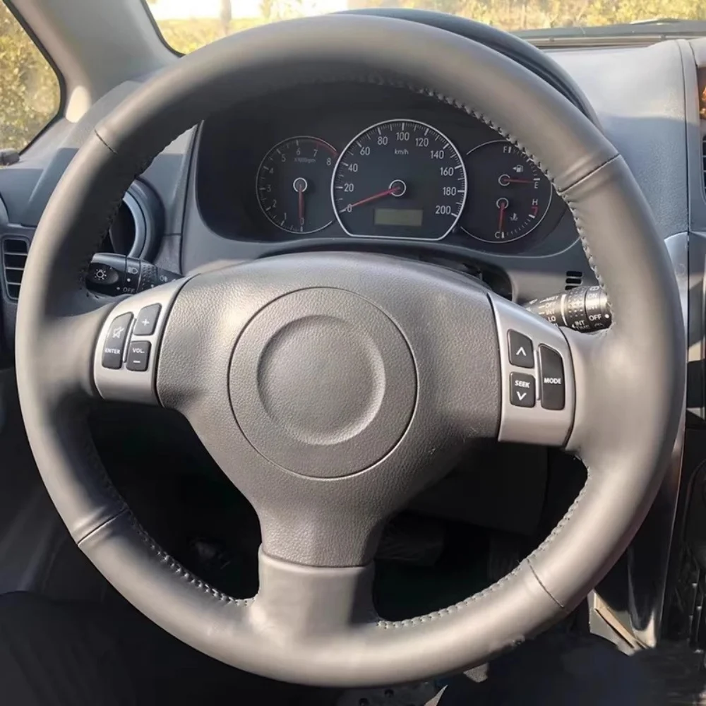 Handgenähte, verschleißfeste Mikrofaser-Leder-Lenkradabdeckung für Opel Vauxhall 2005-2015, passend für Suzuki Swift Sport Splash.