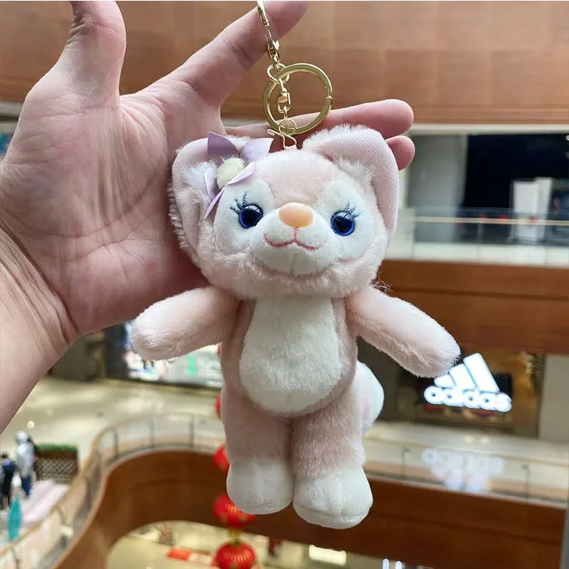 New cartoon Fox Keychain pendant girls cute doll bag ornaments children's doll plush toy gifts stuffed animals