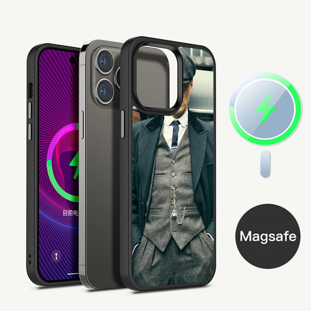 Peaky Blinders Thomas Shelby Phone Case Magnetic Case For iPhone 14 13 12 11 15 Pro Max Plus Mini For Magsafe Wireless Charge Co