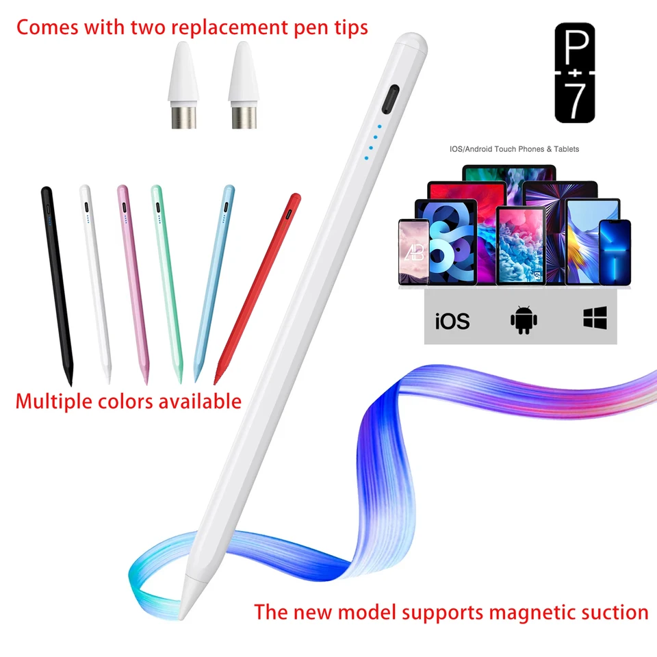 スマホアクセサリー Universal Stylus Pen P+7 Universal Stylus Pen For Android IOS Capacitive Screen Touch