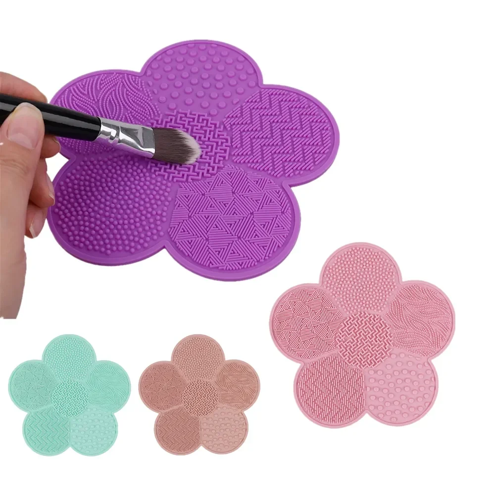 Silicone MakeUp Cleaning Brush Scrubber Pad Washing Brush Gel Cleaning Mat Foundation Makeup Brush Cleaner Pad Scrubbing Pad