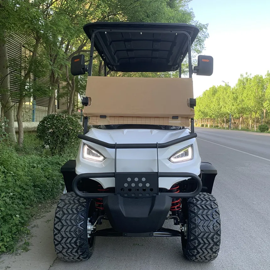 2024 Golf Cart Electric Lithium Battery 4000W 5000W 6000W Motor  Front Bumper And Front Basket Electric Car Street Legal