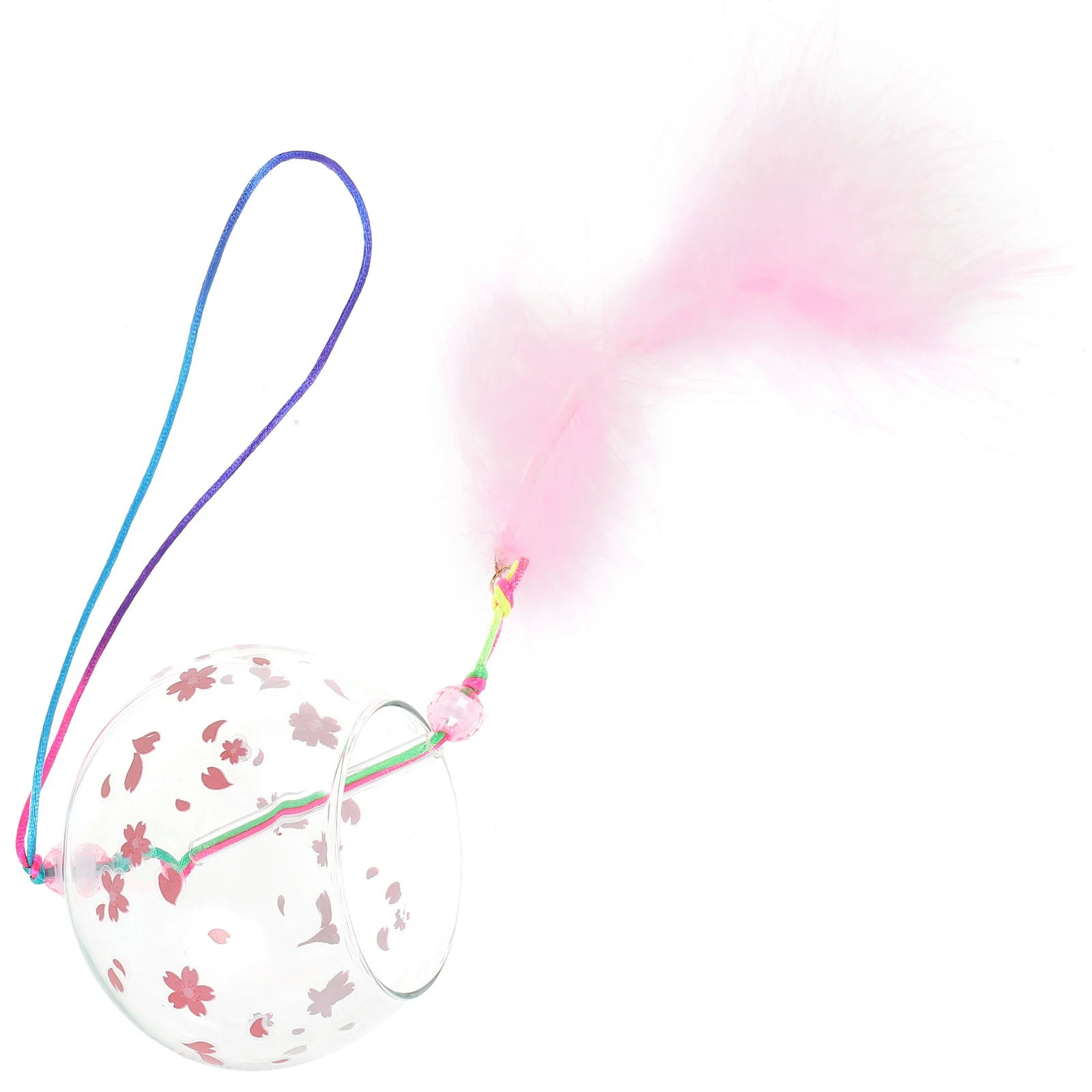 

Japanese Style Wind Chime Hanging Decor Glass Material Creative Delicate Design for Garden Balcony Window Home Wall