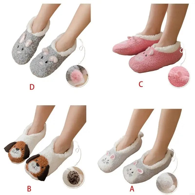 49ME Calzini da barca per pantofole foderati in peluche caldi invernali da donna 49ME Stivaletti da interni antiscivolo in