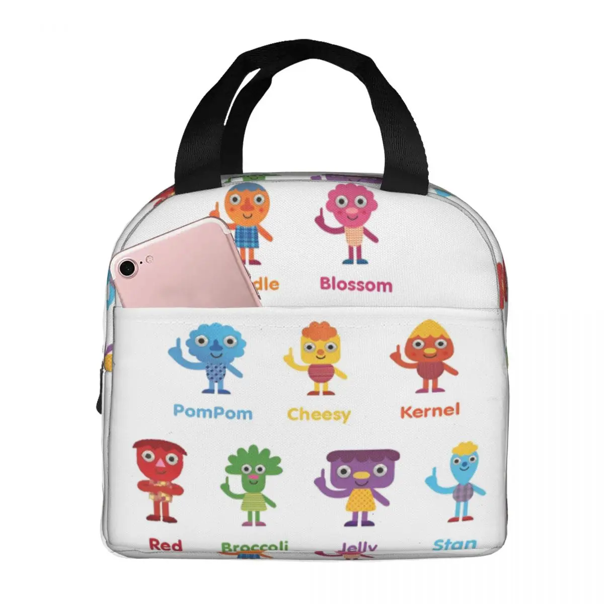 Insulated Lunch Bag Noodle & Pals Micro Super Simple Merch Storage Food Box Causal Cooler Thermal Lunch Box For Work