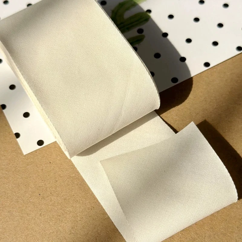 100% Gekämmtes Baumwoll-Schrägband Mittlere Dicke Geflochtenes Band für Leinenkleidung Bettwäsche Kissen DIY Nähzubehör – Detail 7