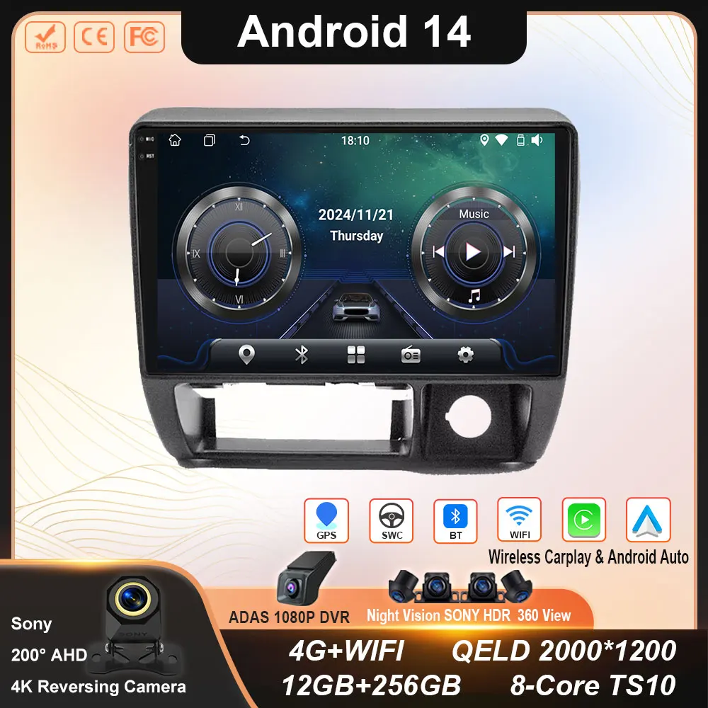 

Автомобильный радиоприемник Android, мультимедийный плеер для Suzuki Jimny 1998–2004 Carplay, GPS-навигация, QLED, сенсорный экран, авто стерео, WIFI DSP