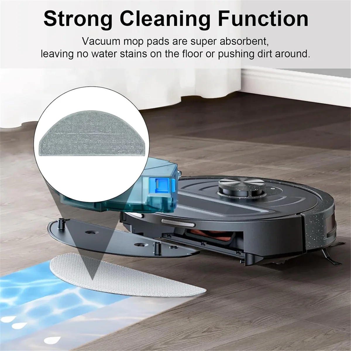 17PCS for Honiture V8 Pro Robot Vacuum Cleaner Accessories Replacement Washable Side Brush Filter Mop Cloth