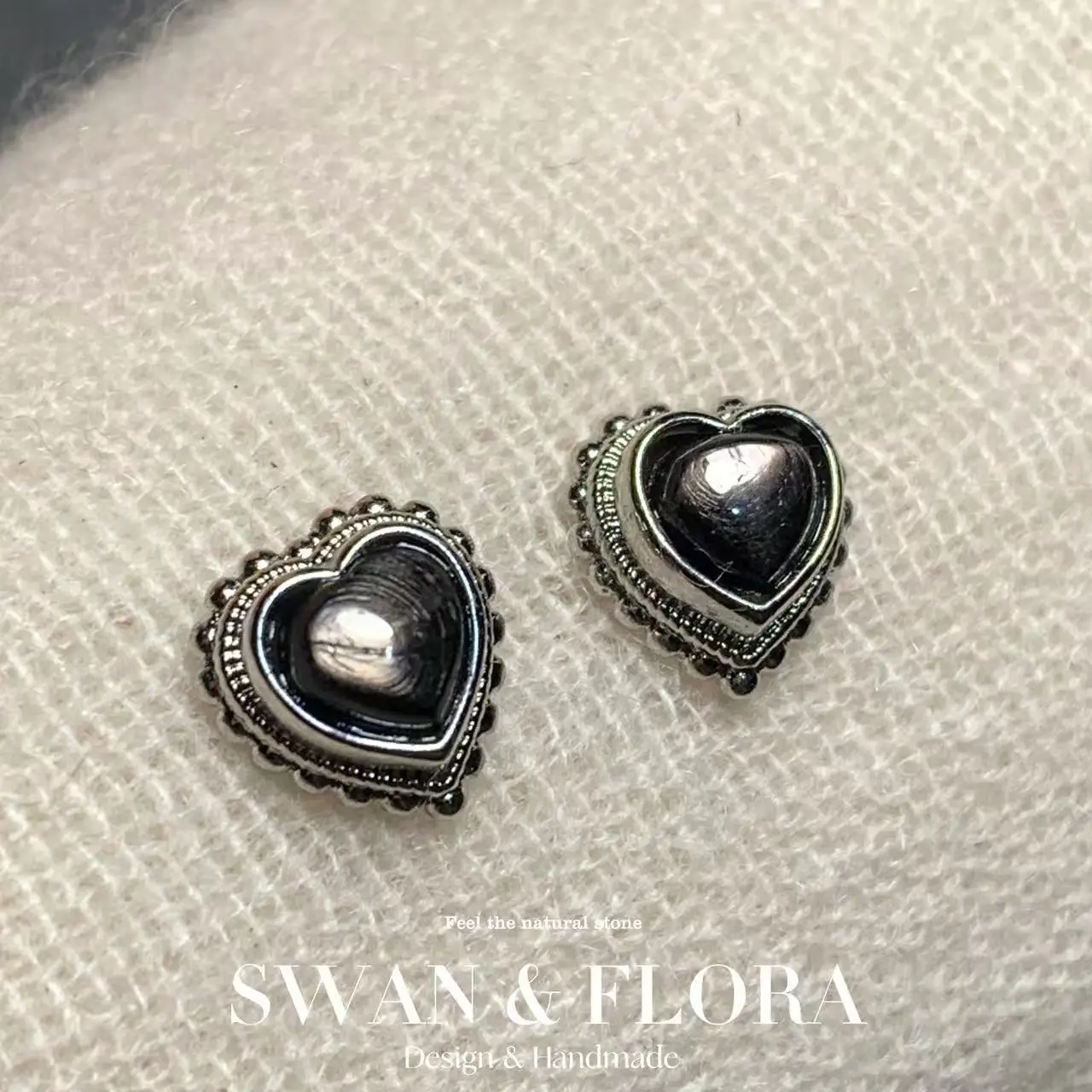 

Natural Hypersthene 925 Sterling Silver Stud Earrings for women Jewelry Gift Prevent allergy gem jewelry Genuine red stone