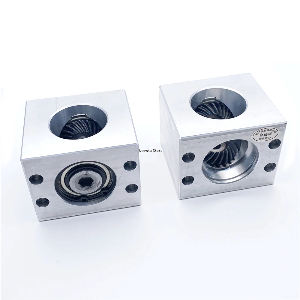 Imagem -03 - Caixa de Engrenagens de Alumínio Faça Você Mesmo Pequeno Motor Chanfrado Redutor Engrenagem Hexágono Detector Canto Novo 1:1