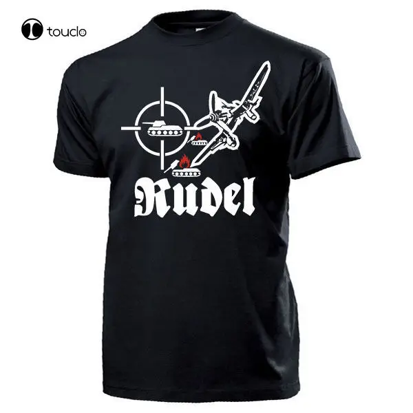 Summer Cotton Tee Shirt Rudel Hans Ulrich Stuka Oberst Luftwaffe Ju 87G 3,7Cm Panzerabwe - T Shirt#17543 Fashion T-Shirt Unisex