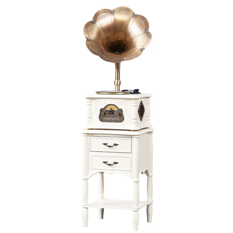 Phonograph living room decoration antique phonograph copper speaker multifunctional sound system