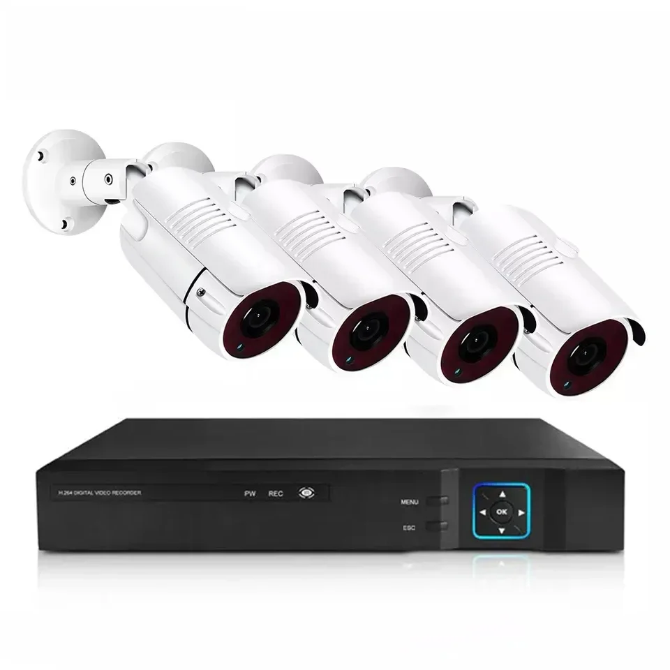 ANRAN Hot Selling 5MP Bullet Surveillance 4ch Dvr Kit Security System AHD Analog camera Outdoor