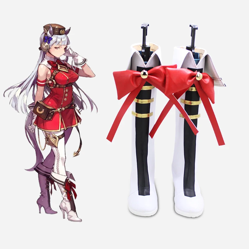 

Обувь для косплея золотого корабля, ботинки для ролевых игр в стиле аниме «Красивое дерби», карнавальные вечерние сапоги для Хэллоуина для женщин