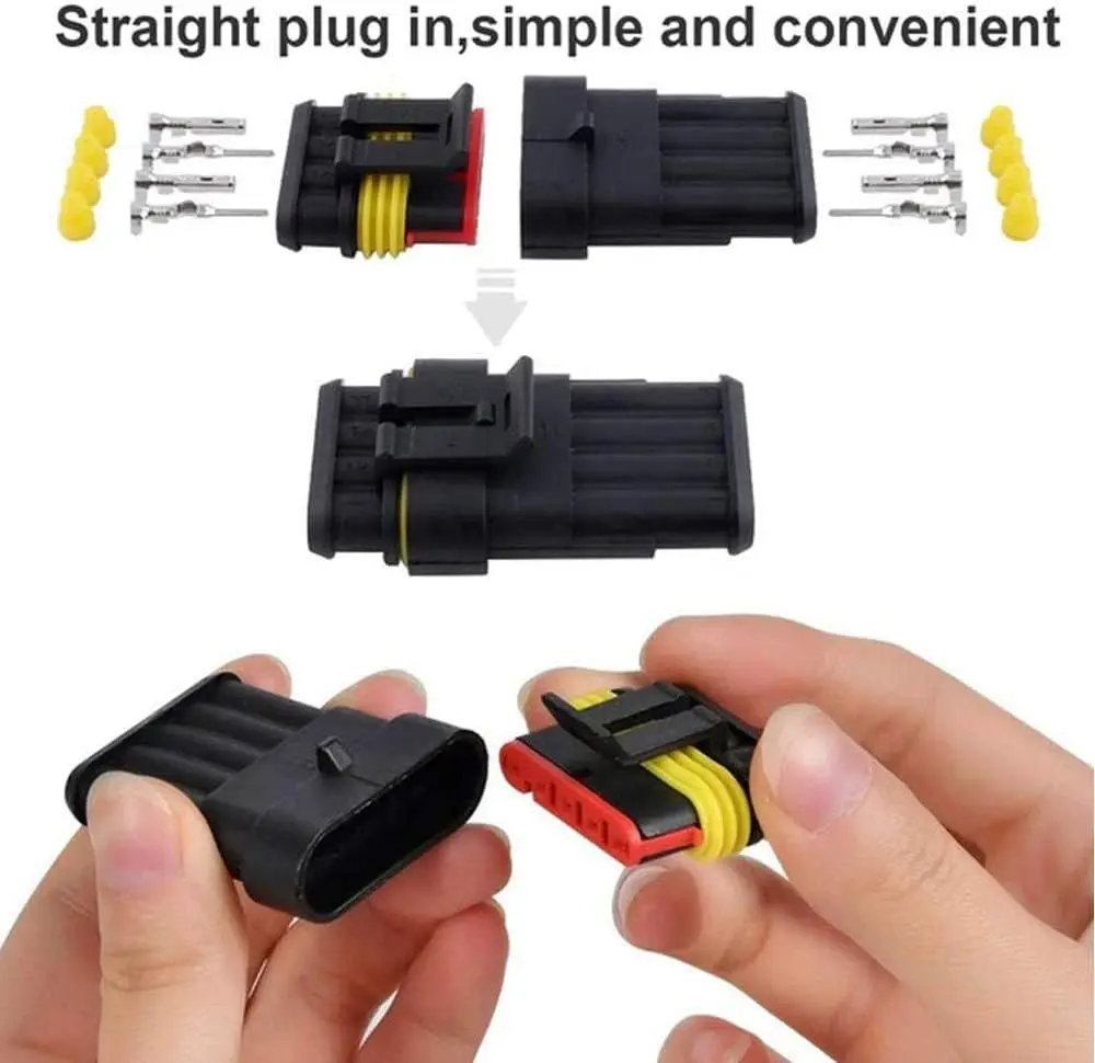 Imagem -05 - Automotivo Elétrica Wire Plug Kit Conector Elétrico do Carro à Prova Dágua Terminais Masculino e Feminino Pin Pin Pin Pin Pin Pin 1004 Pcs