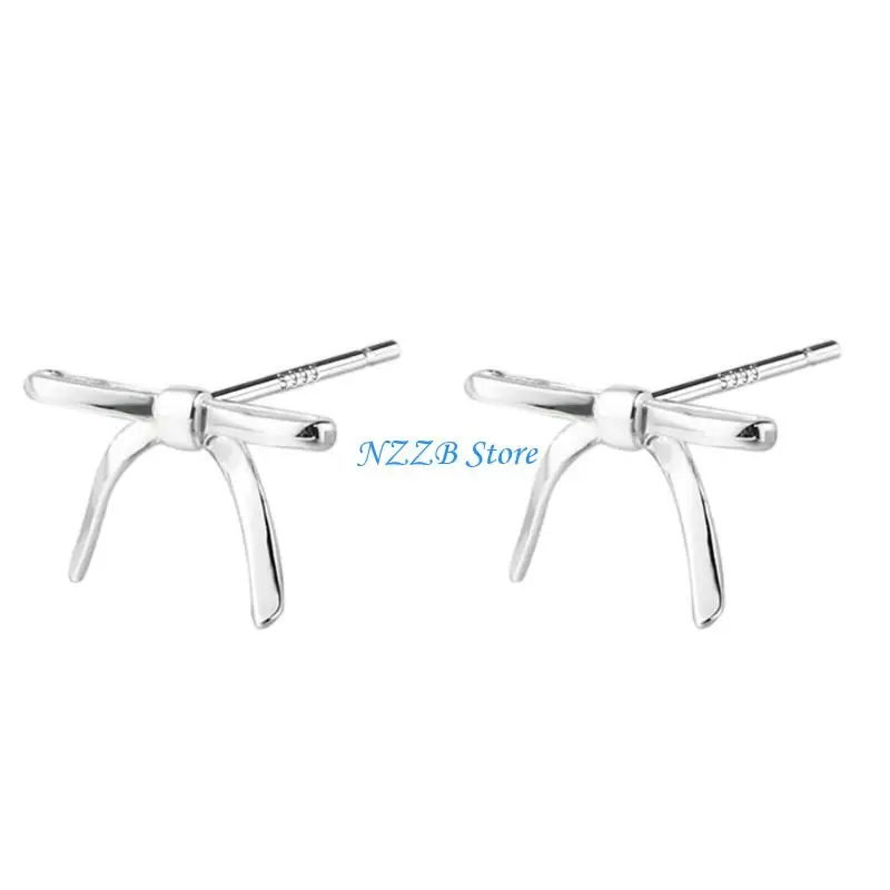 

T21F Bow Ear Studs Sweet Butterfly Earring Fashion Ear Accessories for Women