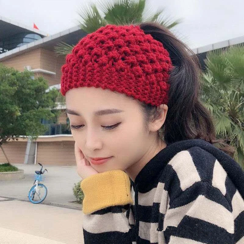 Fashion Women Headband New Winter Warm Turban Soft Knitted Headband Design Elastic Hairbands Headwrap Hair Accessories For Lady