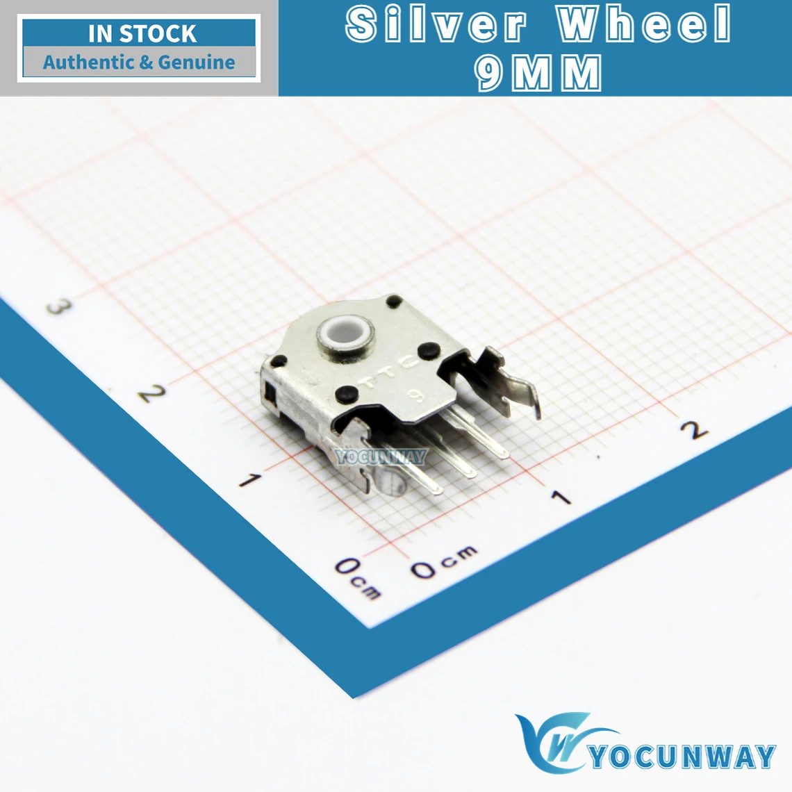 5Pcs-100PCS New Original TTC 8 9 10 11 14mm Rotary Mouse Scroll Silver Wheel Encoder 24 Million Force Core Repair Wholesale