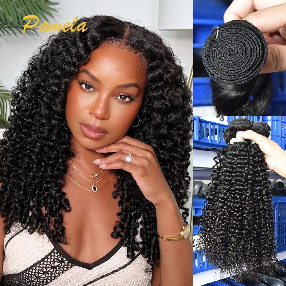 

Burmese Curly Human Hair Bundles Deep Wave Hair Extensions Human Hair Glueless 100% Human Hair For Woman Water Wave bundles