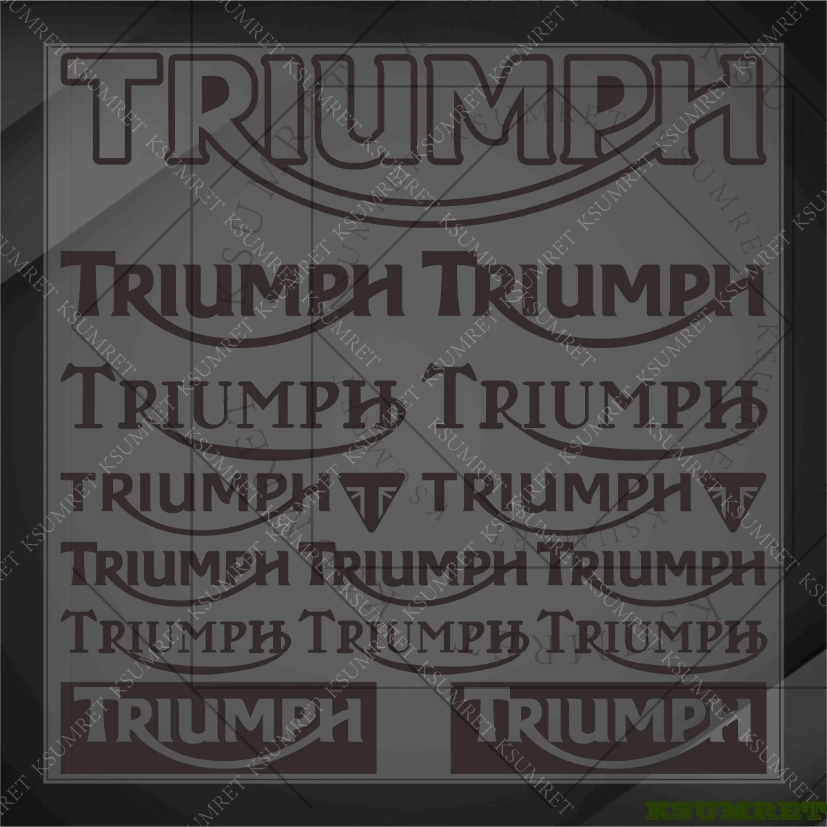 For Triumph Motorcycle Stickers Accessories Racing Decals Tank Emblem DIY Waterproof