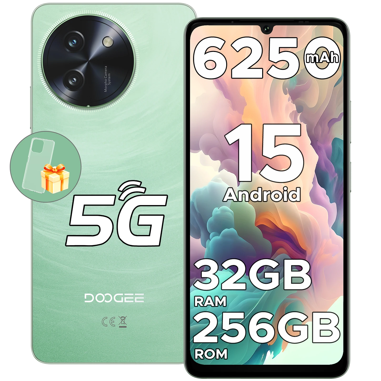DOOGEE Note59 Pro Android Smartphone 15 5G HD Mobiele Telefoon 32GB RAM 256GB ROM batterij mAh wereldwijde versie