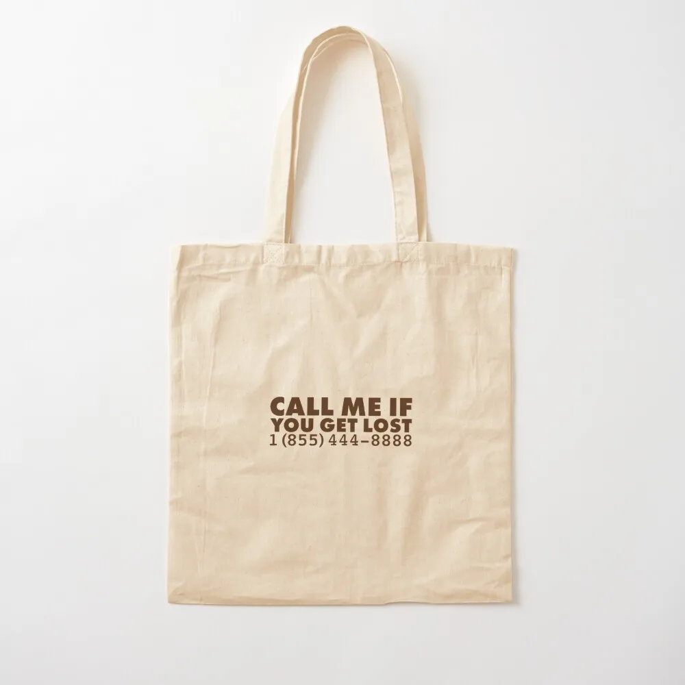 

Call Me If You Get Lost Number Tyler Tote Bag shopper bags Women's beach bags Canvas Tote Bag