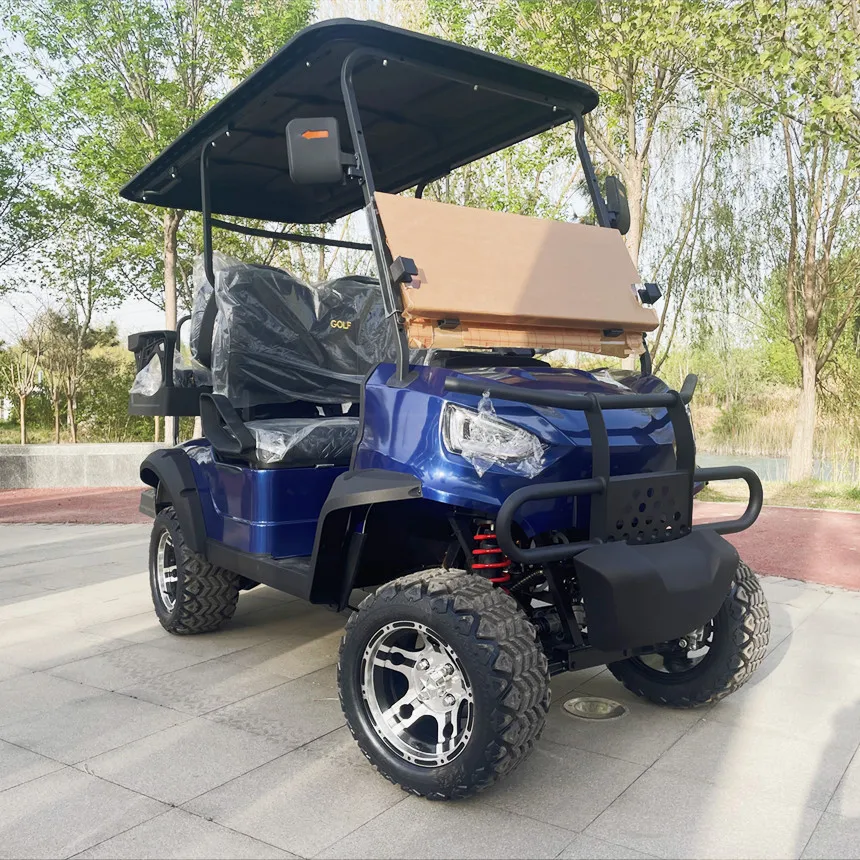 Carrello da golf elettrico partner esclusivo USA a 4 posti Batteria al litio 60V / Frigorifero Scooter da golf