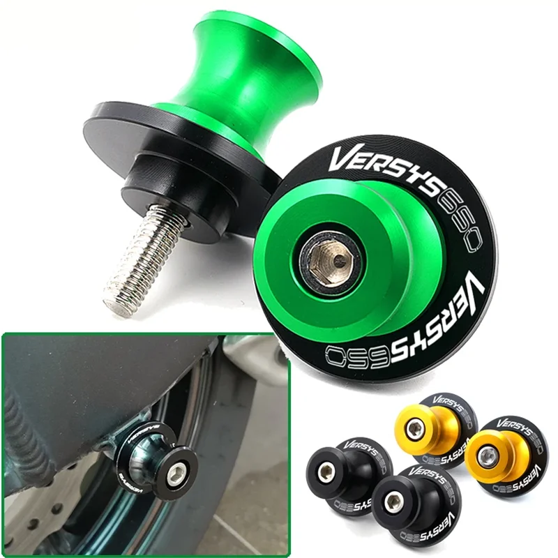 

Logo For Kawasaki Versys650 VERSYS 650 2015 2016-2020 2021 2022 Motorcycle Accessories M8 Swingarm Spools Slider Stand Screw