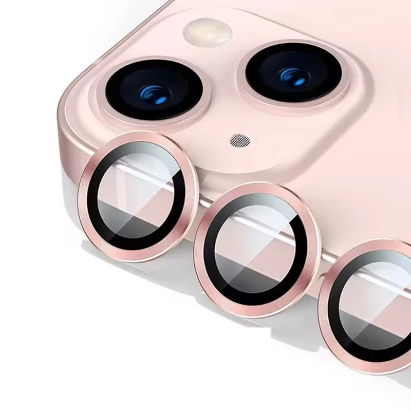 Metalowy pierścień ochronny na obiektyw do iPhone 17 16 15 Pro Max, szkło na iPhone 14 12 13 Pro Max 12 13 Mini, HD folia hartowana na aparat telefonu