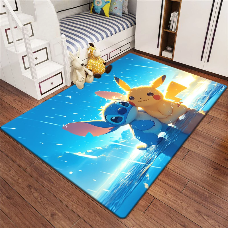 Star Stitch Cartoon HD Printing Carpet.Living Room,Bedroom,Decoration,Picnic,Camp,Kitchen,Crawling Mat.bathroom Door Rug