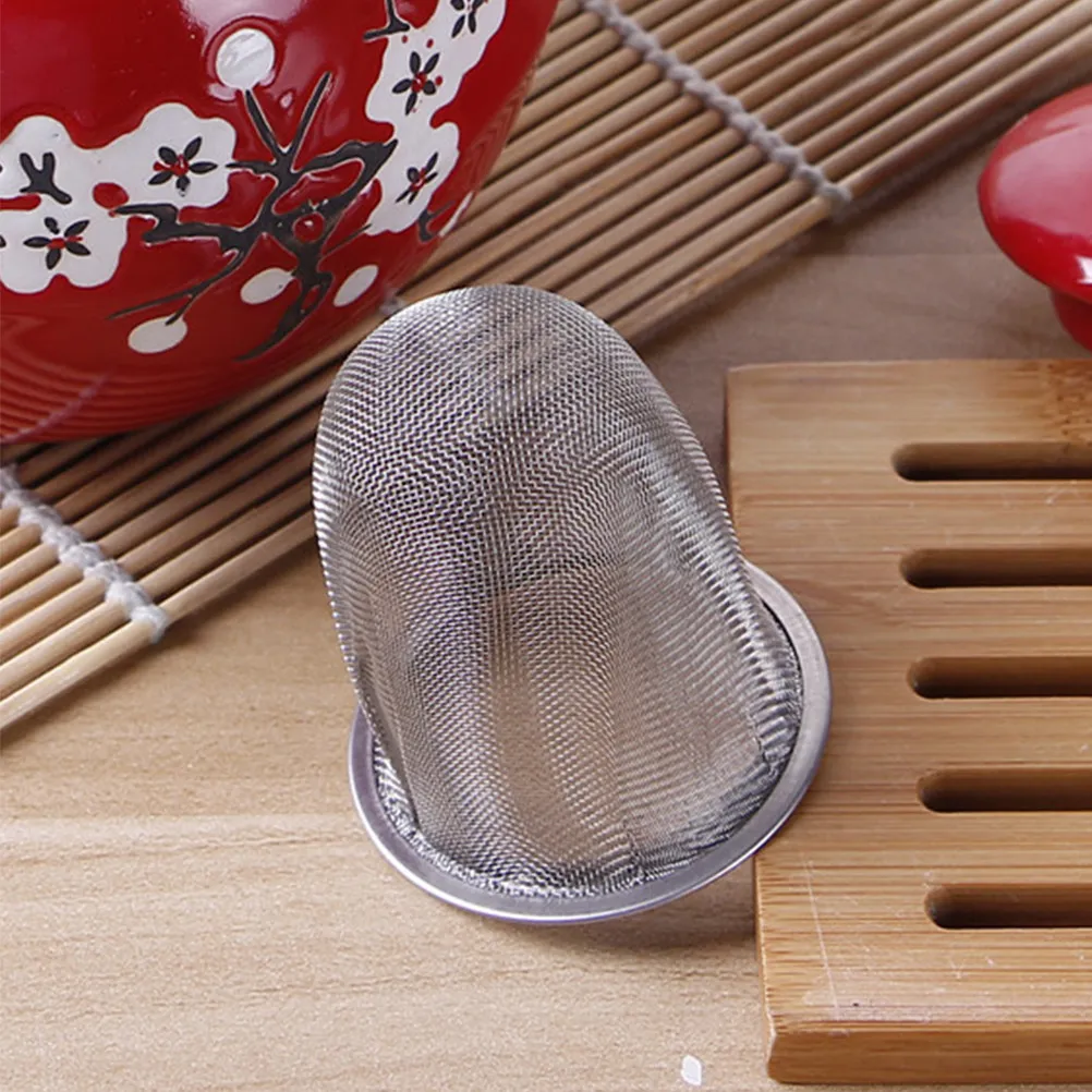 6Pcs Heavy Duty Stainless Steel Tea Filter Mesh Strainer for Teapot Infuser Coffee Soup Traditional Chinese Medicine Home Use