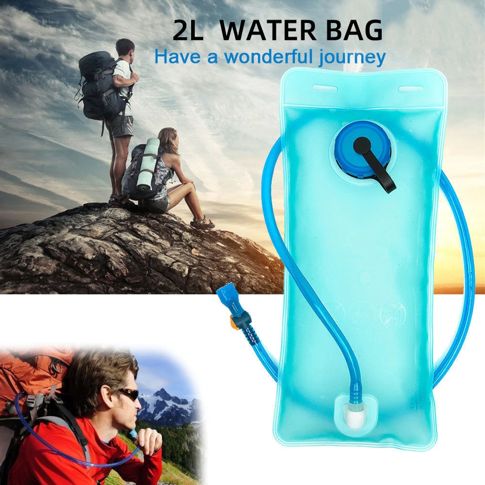 2L Water Bag Bicycle Riding Sports Water Bag Portable Food Grade Outdoor Drinking Water Bag Camping Water Bag